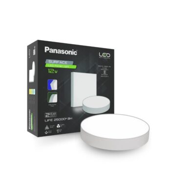 Panasonic 12W Rimless Surface Panel Light, Cool, Warm or Natural White