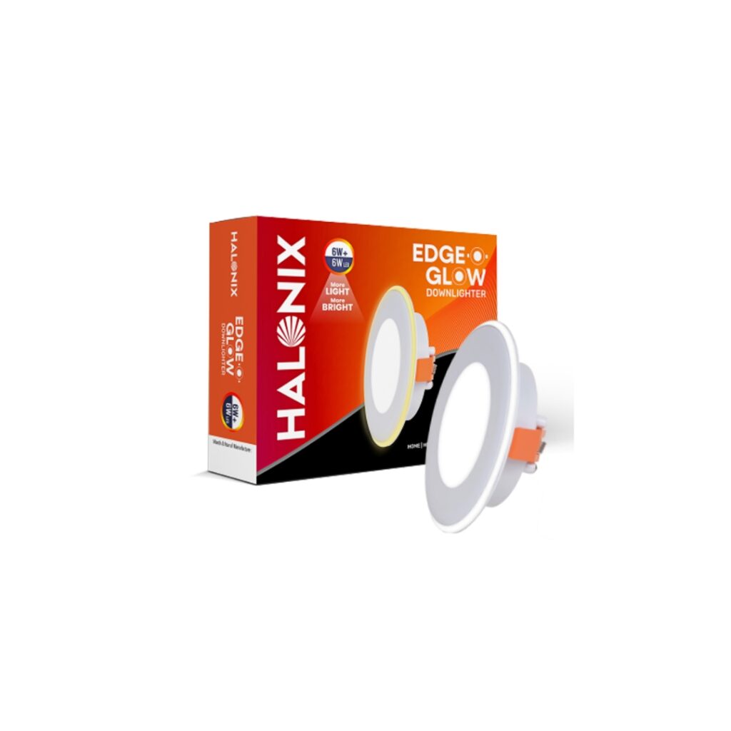 Halonix Edge-O-Glow Recessed Downlighter, 3W, 6W and 12W
