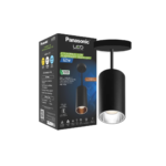 Panasonic Cylindrical Pendant Spotlight, 12W and 18W, Black with Rose Gold or Silver Reflector